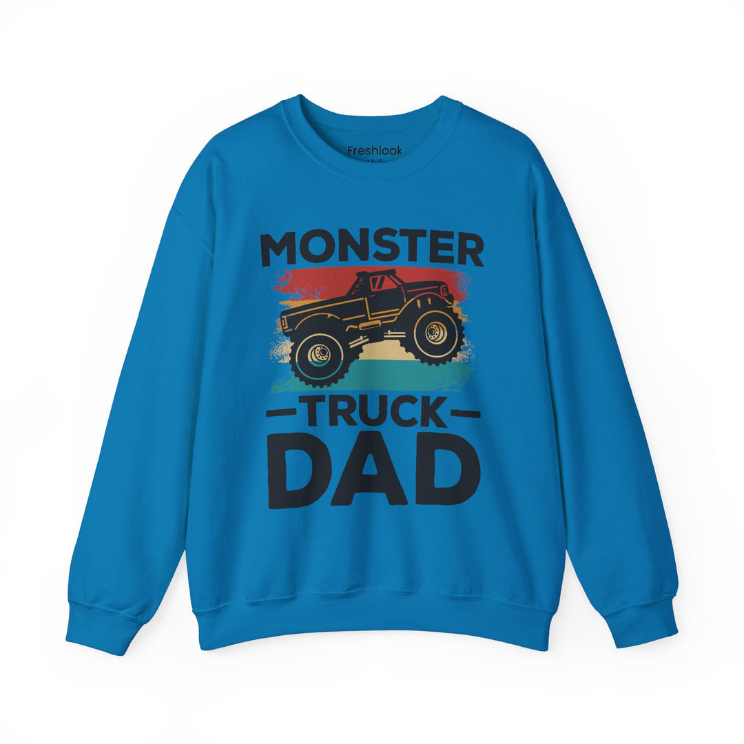 Dad’s Sweatshirt – Monster Truck Dad Design