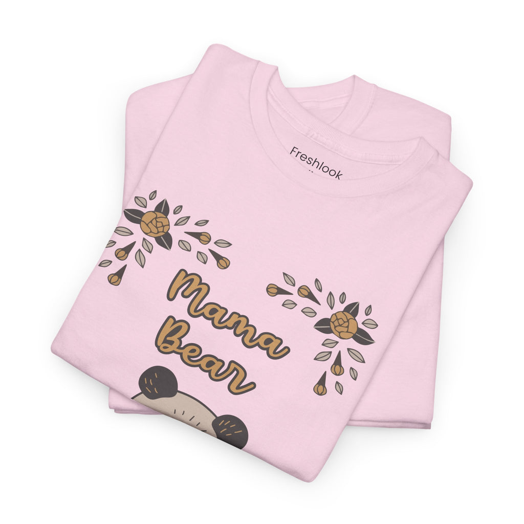 Mom T-Shirt - Mama Bear with Cute Panda Design