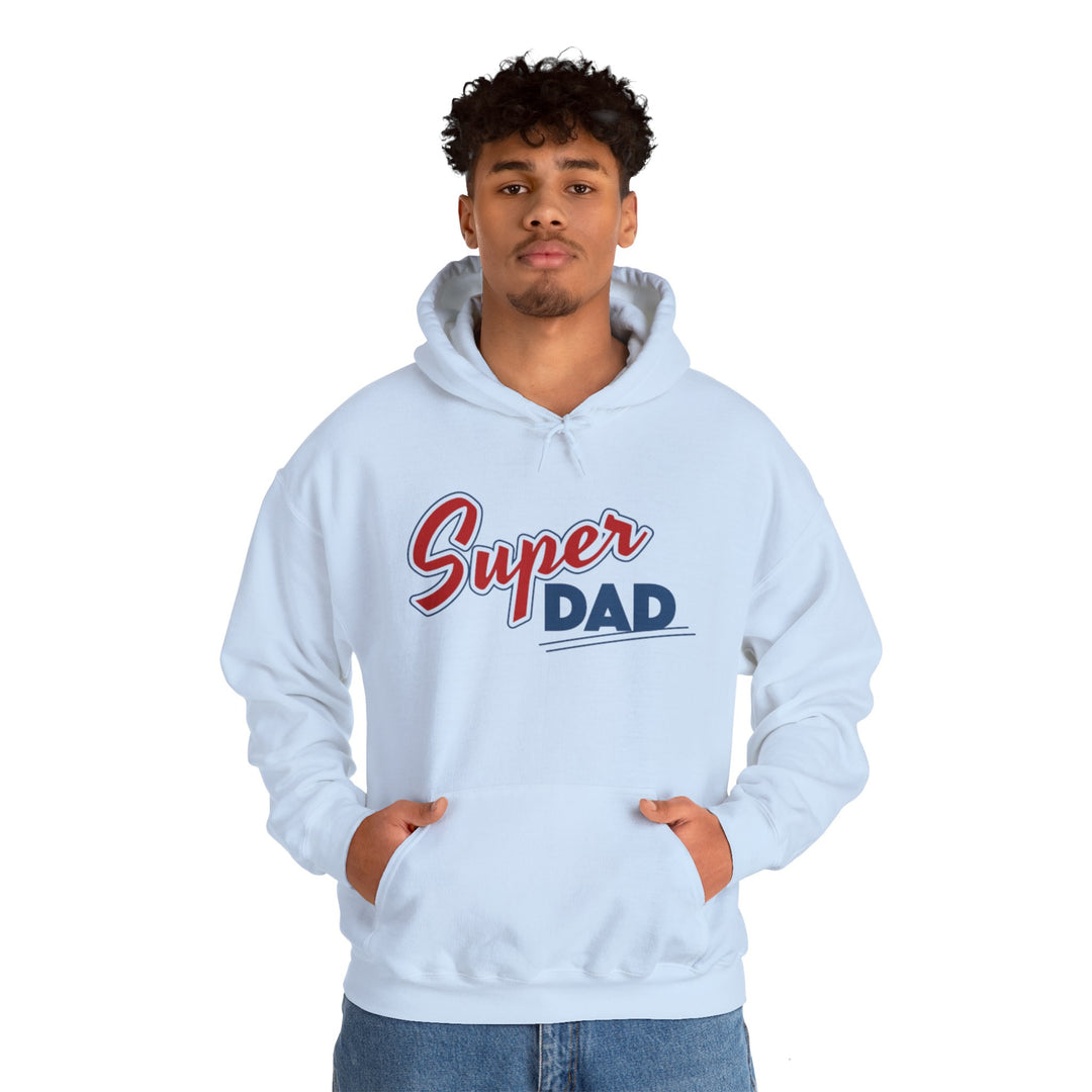 Dad’s Hooded Sweatshirt – Super Dad Unisex Hooded Design