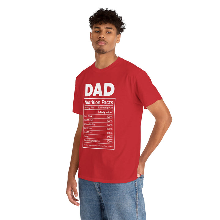 Dad's T-Shirt - Dad Nutrition Facts Design