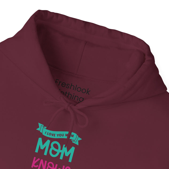 Mom's Hooded Sweatshirt – MOM Knows Best Design