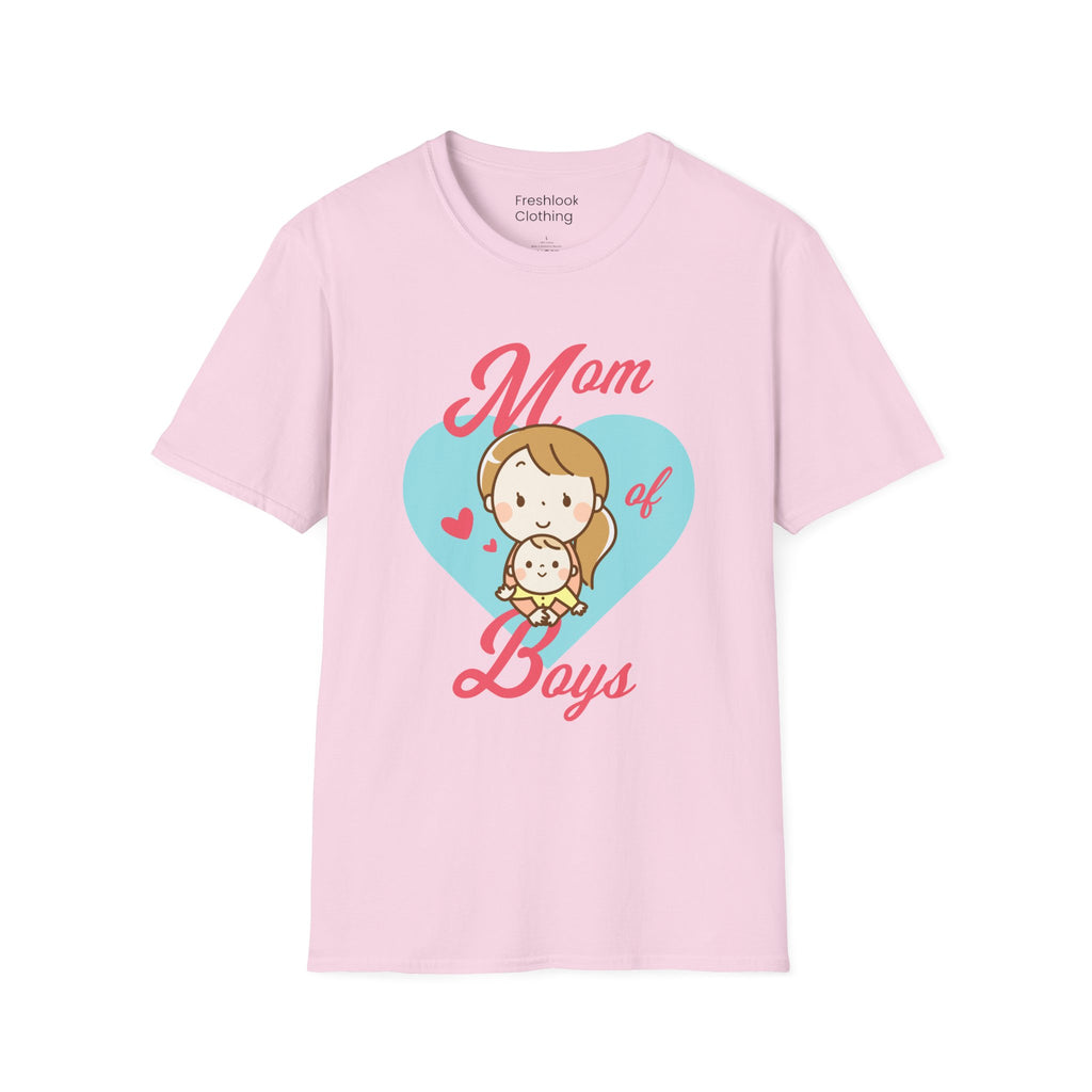 Mom T-Shirt - Mom of Boys Design