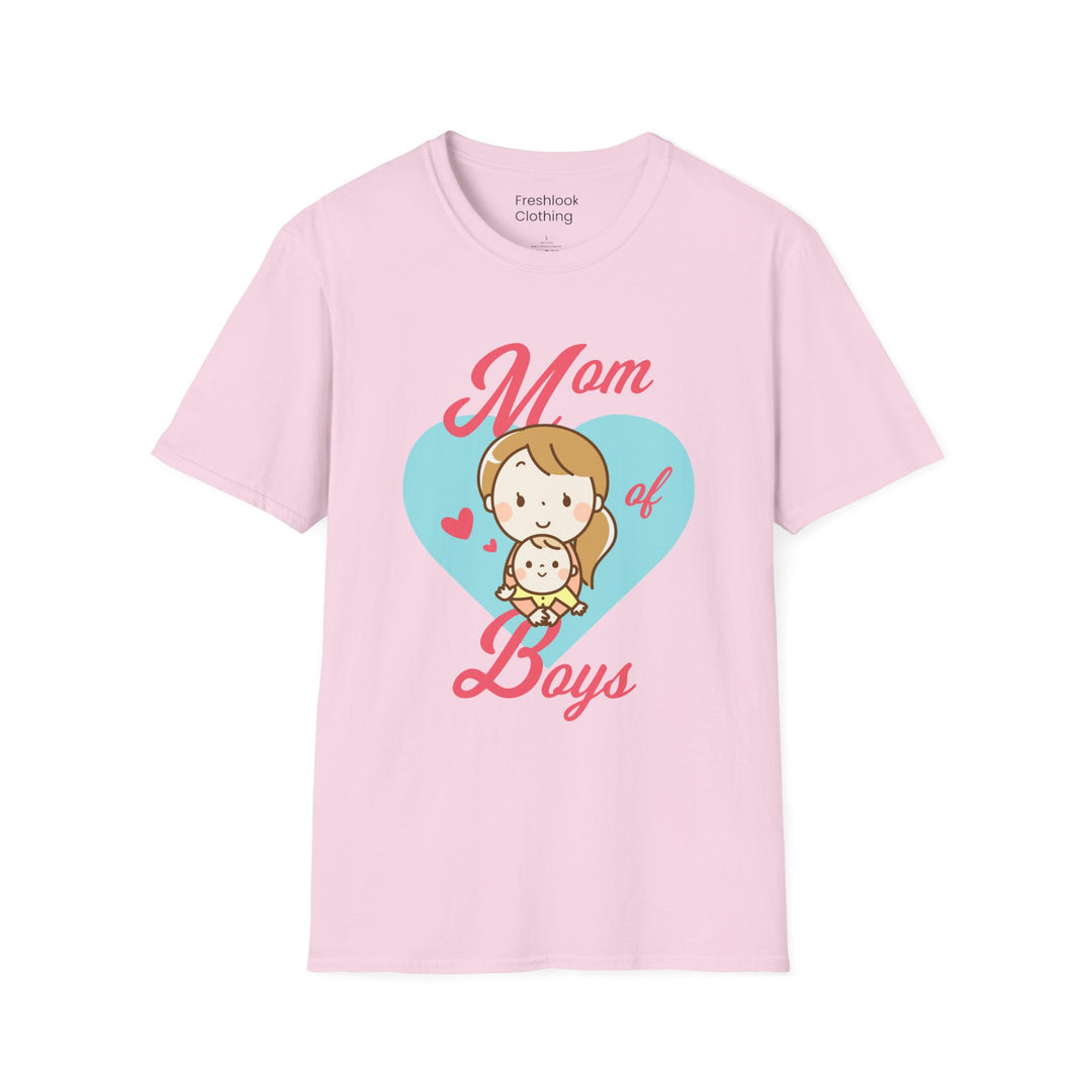 Mom's T-Shirt - Mom of Boys Design