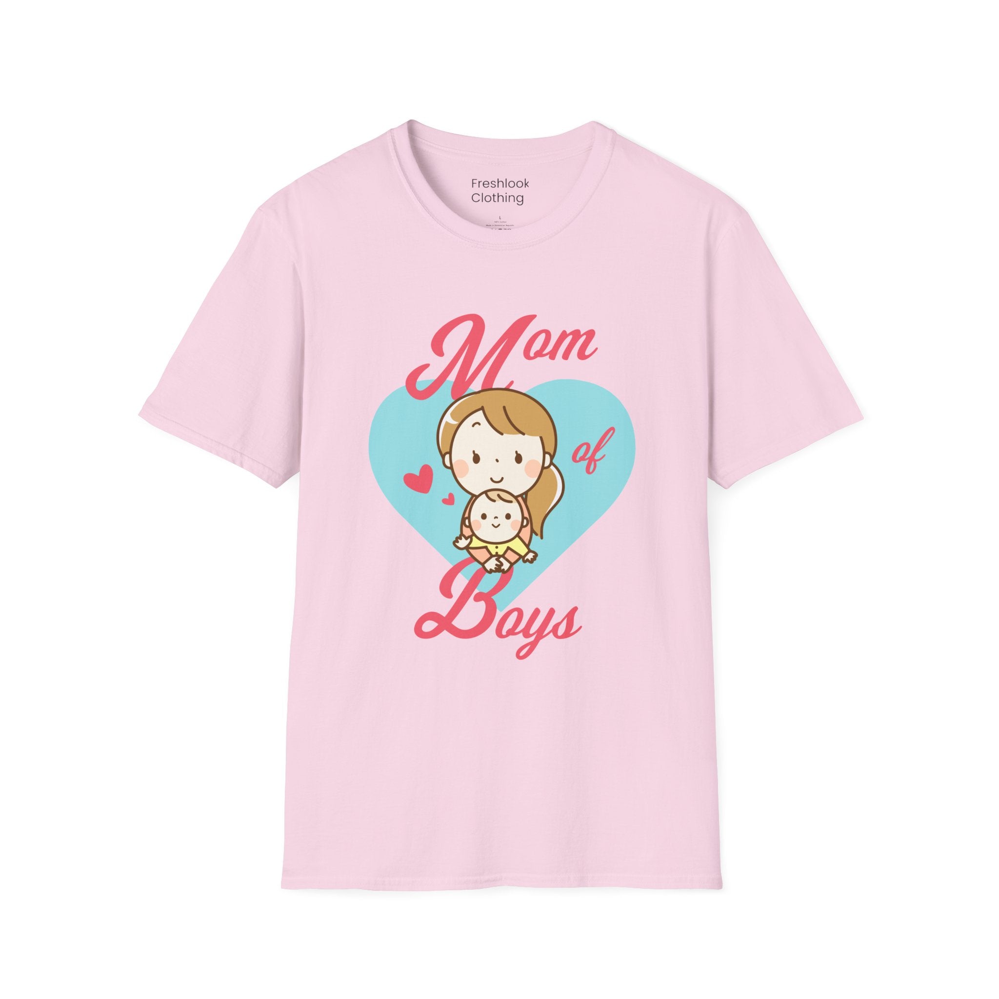 Mom T-Shirt - Mom of Boys Design