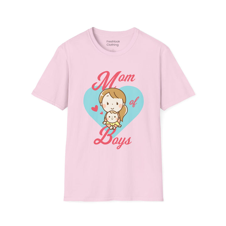 Mom's T-Shirt - Mom of Boys Design