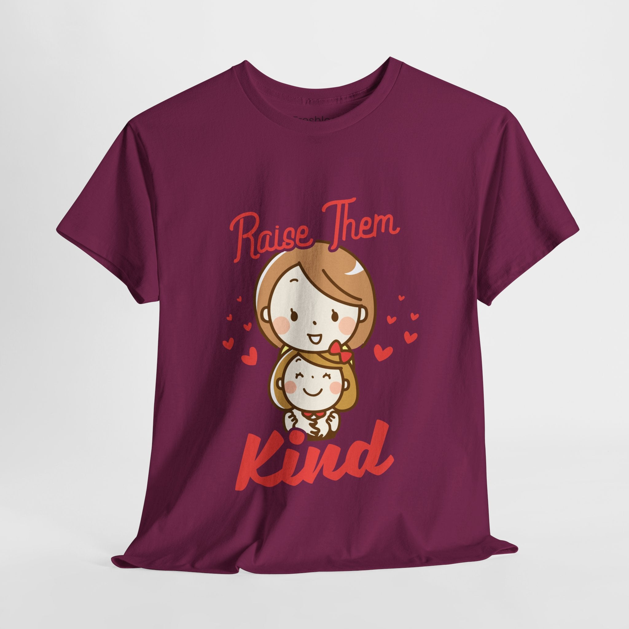 Mom T-Shirt – Raise Them Kind – Sweet Family Love Design