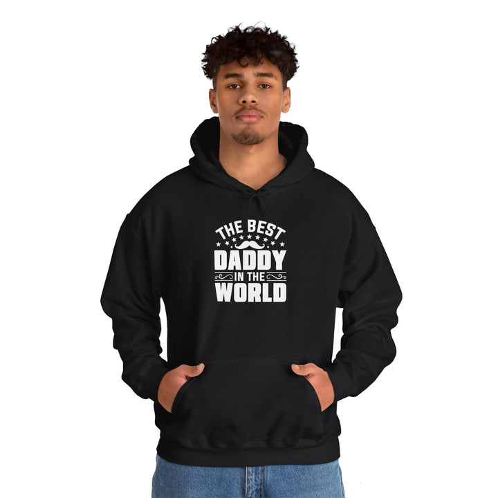 Dad’s Hooded Sweatshirt – The Best Daddy in the World Design