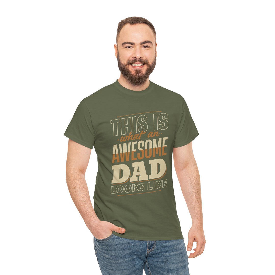 Dad's T-Shirt - This is What an Awesome Dad Looks Like Design