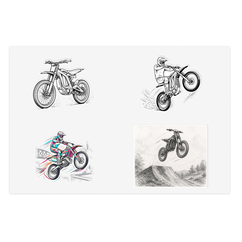 E-bike/dirtbike Sticker Sheets