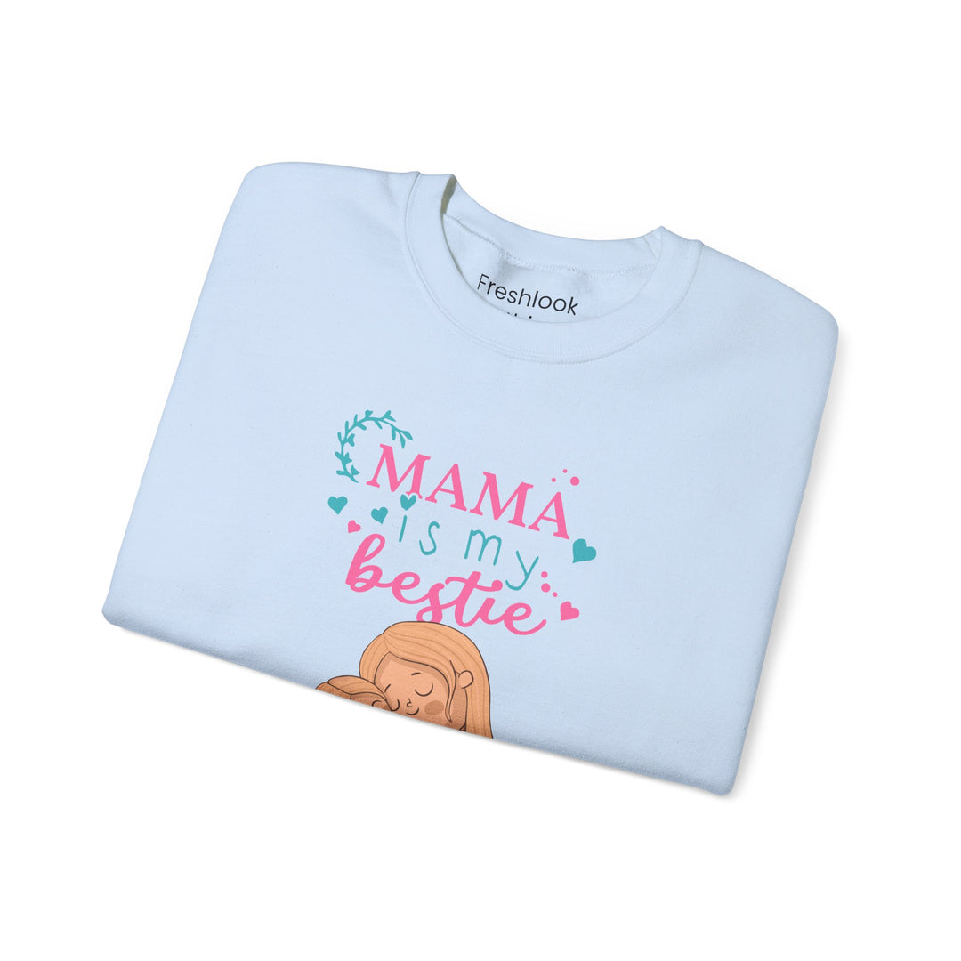 Mom's Sweatshirt - Mama Is My Bestie Design