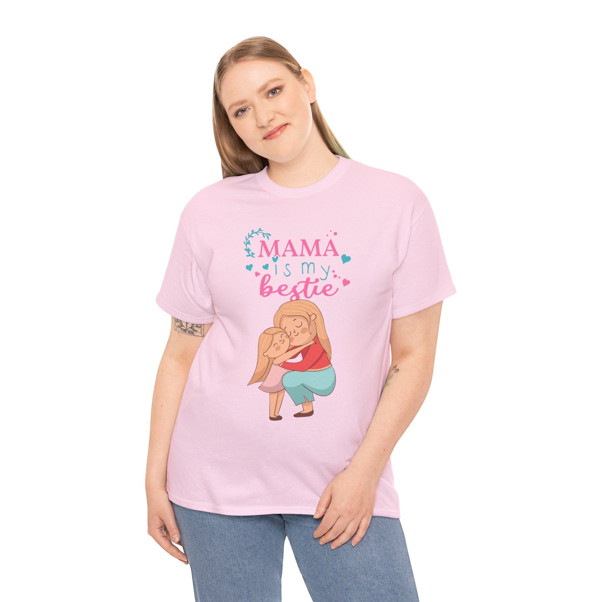 Mom T-Shirt - Mama Is My Bestie Design