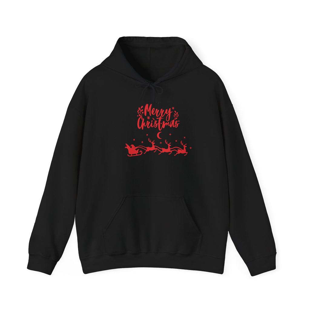 Merry Christmas Unisex Hooded Sweatshirt, Holiday Sweatshirt
