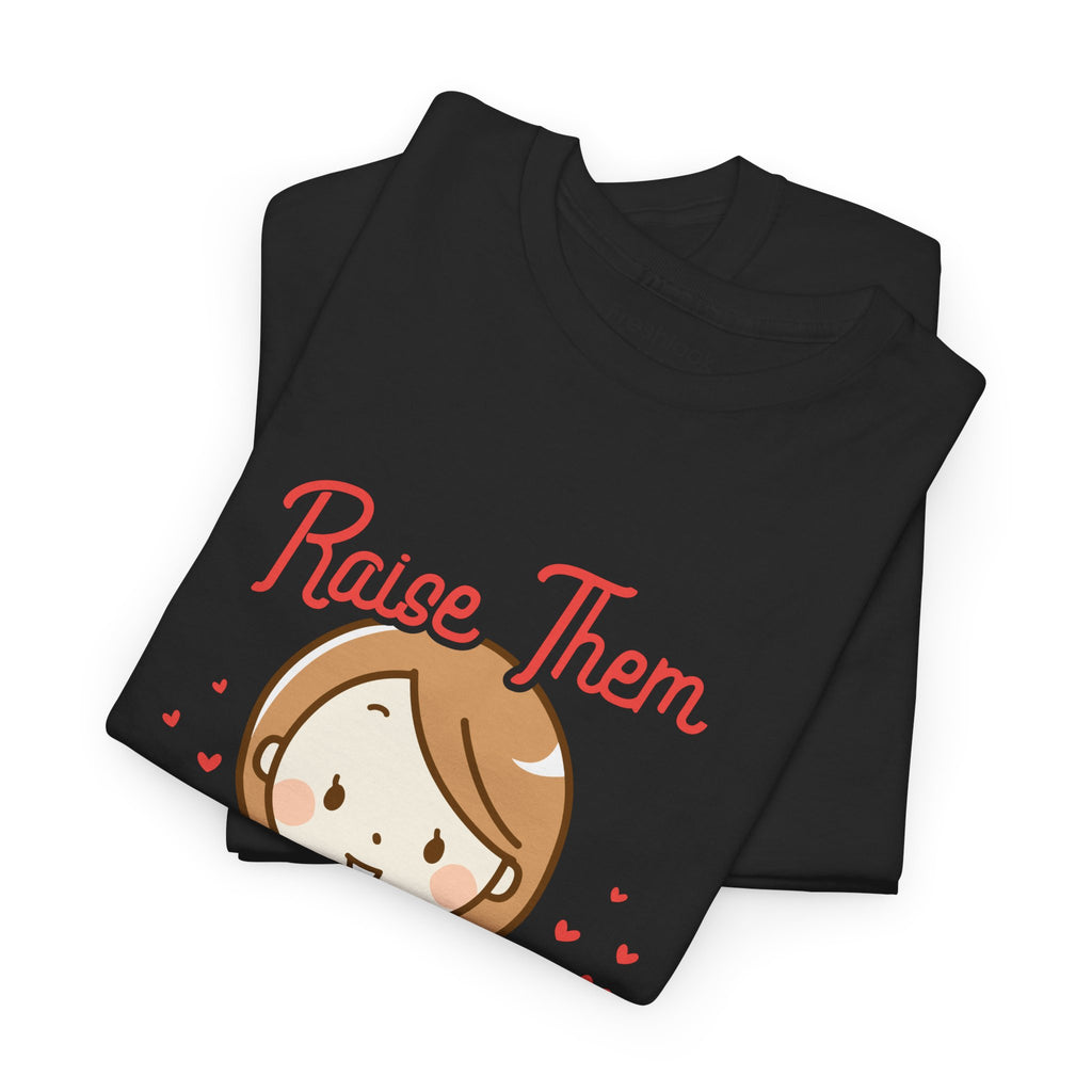 Mom T-Shirt – Raise Them Kind – Sweet Family Love Design