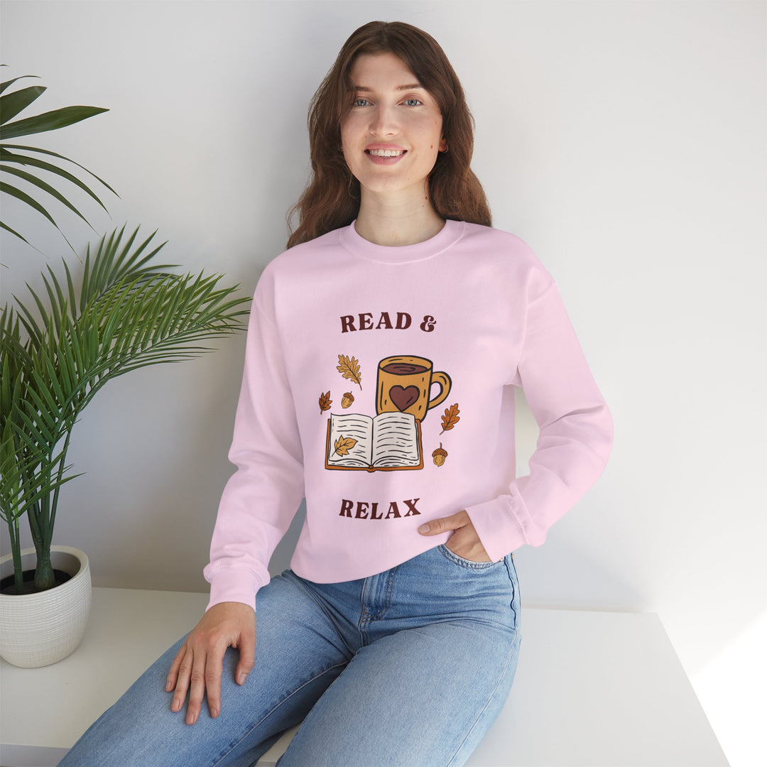 Read & Relax Sweatshirt — Cozy Book Lover Crewneck