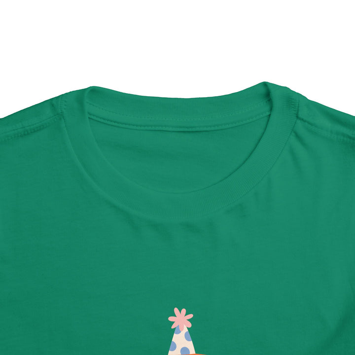 Toddler Tee — Cute Birthday Dinosaur "Happy Birthday" Shirt