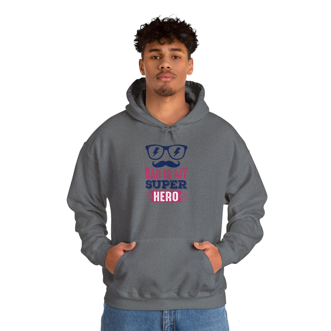 Dad’s Hooded Sweatshirt – Dad is My Superhero Design