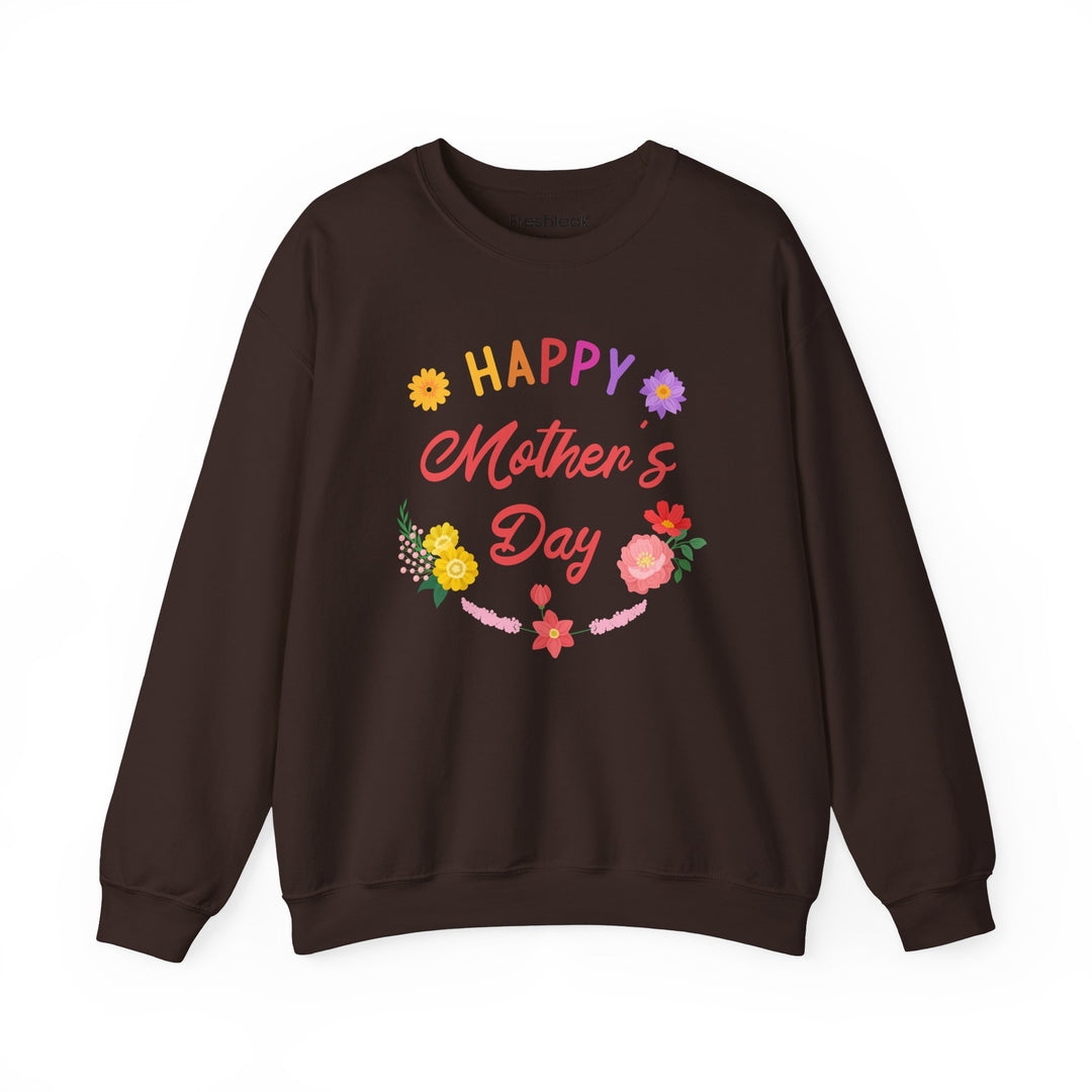 Mom's Sweatshirt - Happy Mother's Day Floral Design