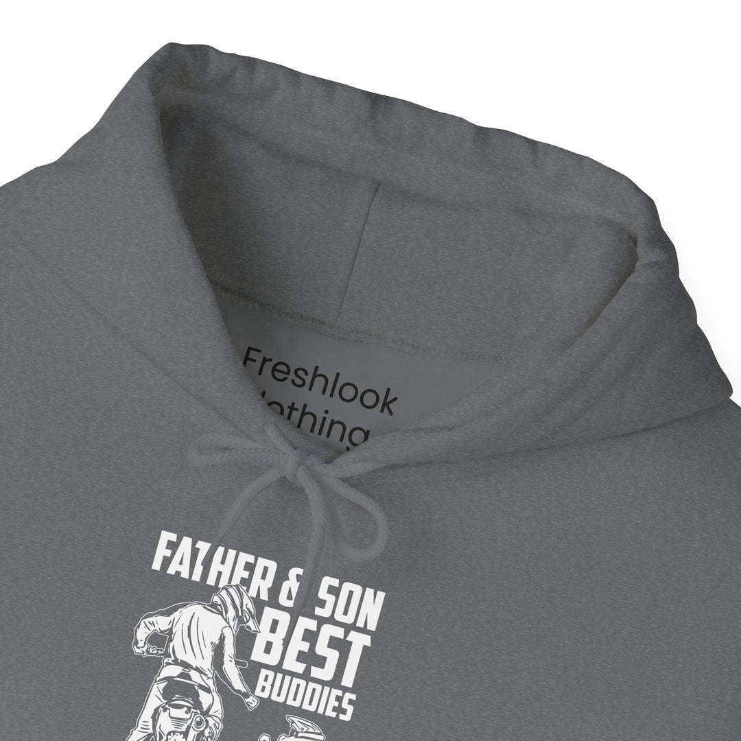 Dad’s Hooded Sweatshirt – Father & Son Best Buddies Forever Design