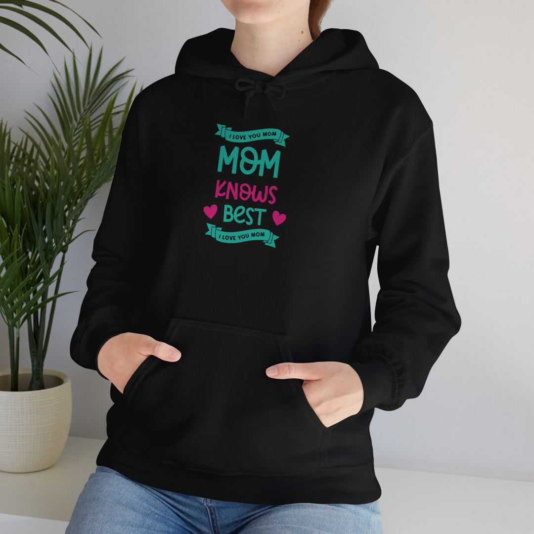 Mom's Hooded Sweatshirt – MOM Knows Best Design