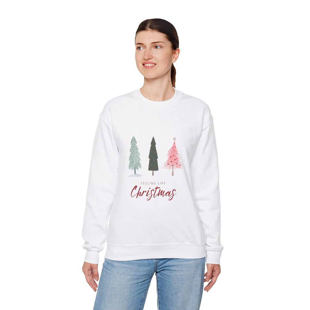 Feeling Like Christmas Crewneck Sweatshirt - Unisex Holiday Sweatshirt