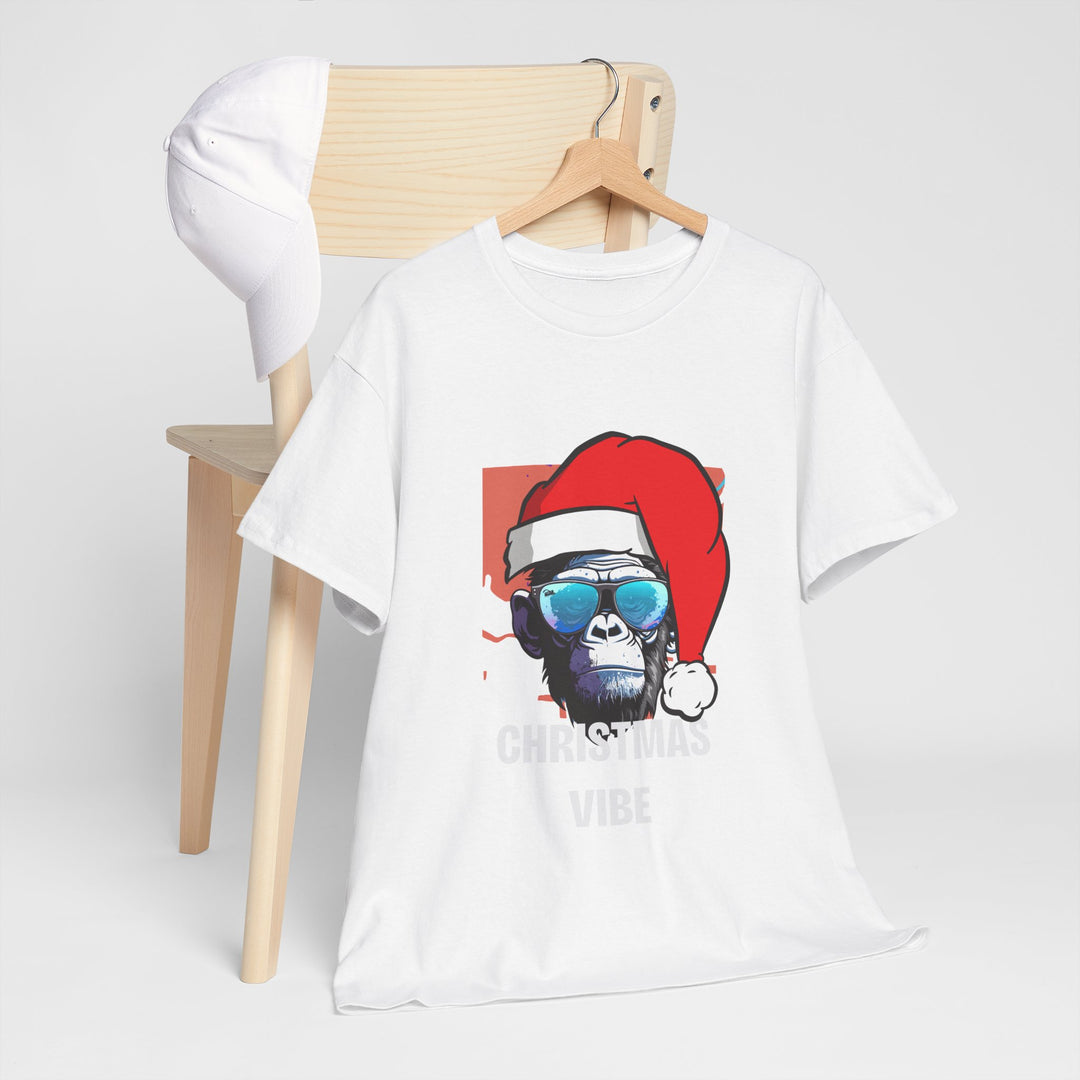 Christmas Vibe Gorilla Unisex Tee, Fun Christmas t-shirt