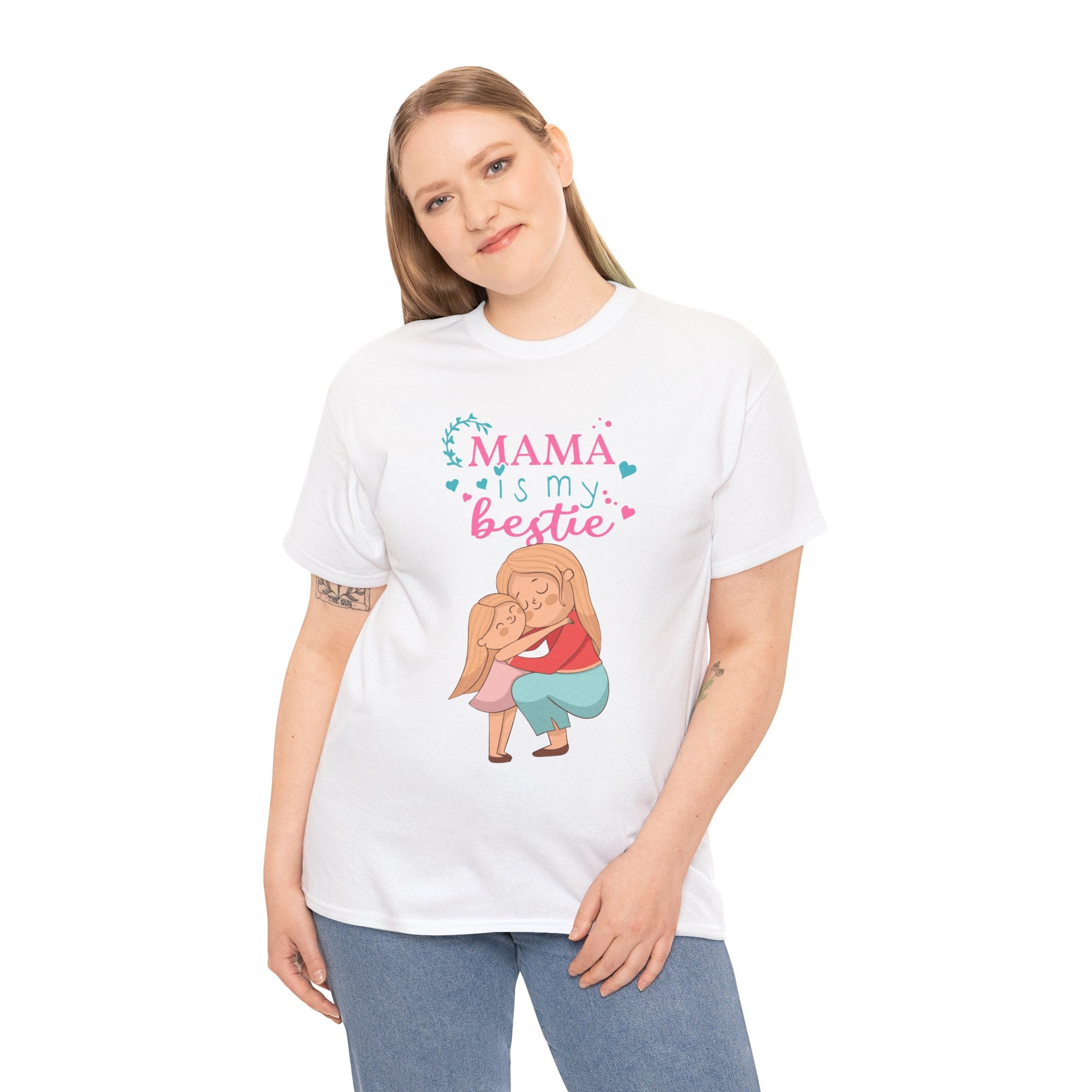 Mom T-Shirt - Mama Is My Bestie Design