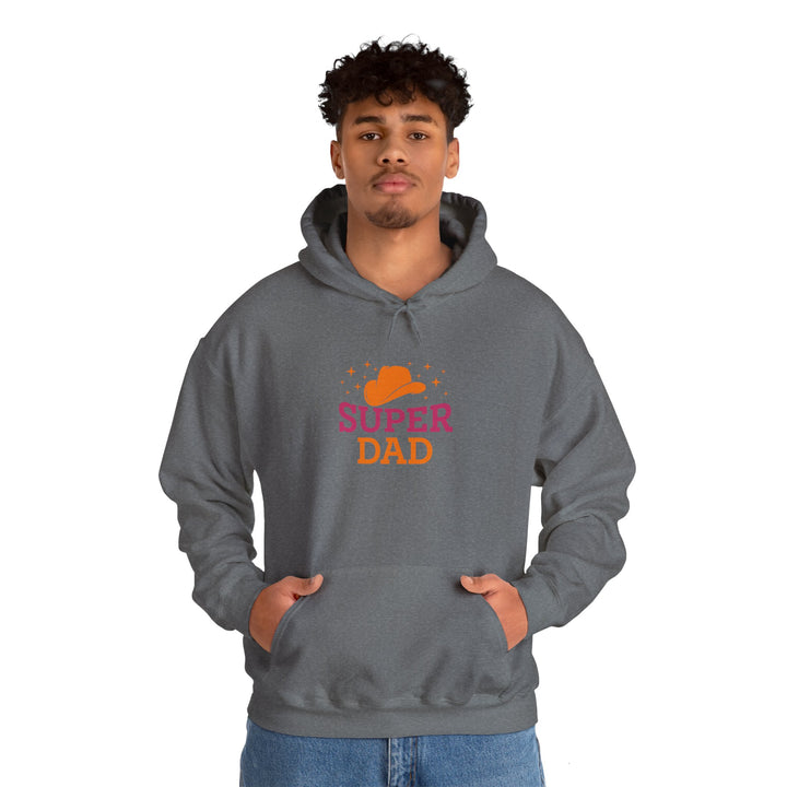 Dad’s Hooded Sweatshirt – Super Dad Design