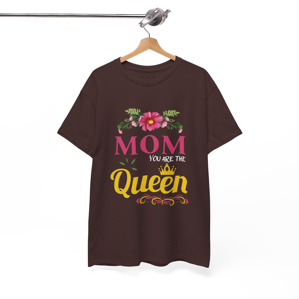 Mom T-Shirt – Mom You Are the Queen – Floral Design