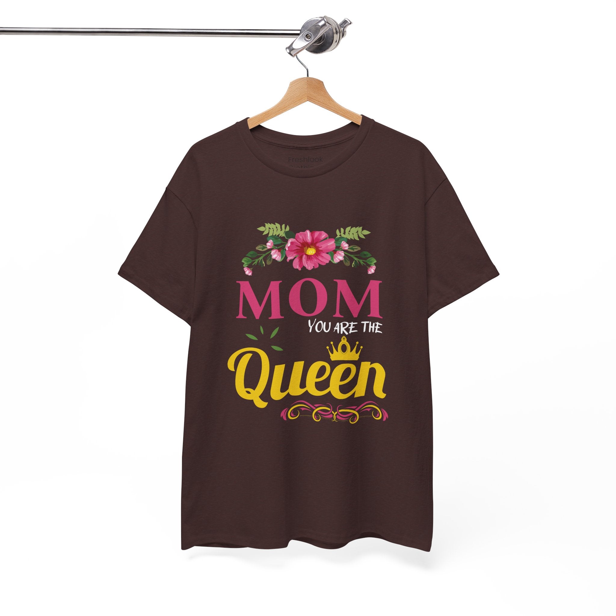 Mom T-Shirt – Mom You Are the Queen – Floral Design