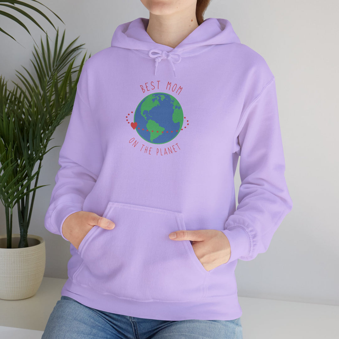 Mom's Hooded Sweatshirt – Best Mom on the Planet Design