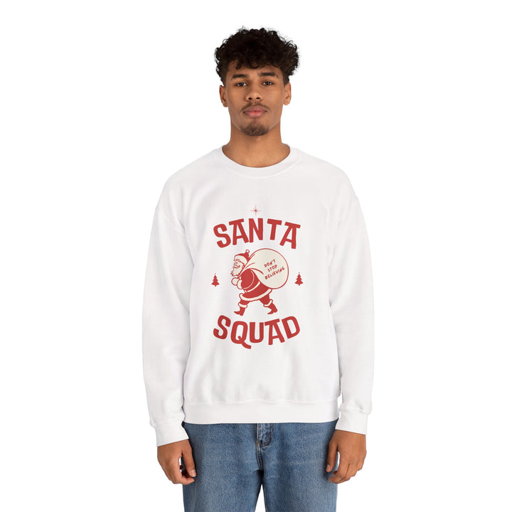 Santa Squad Sweatshirt — Retro Santa Holiday Crewneck