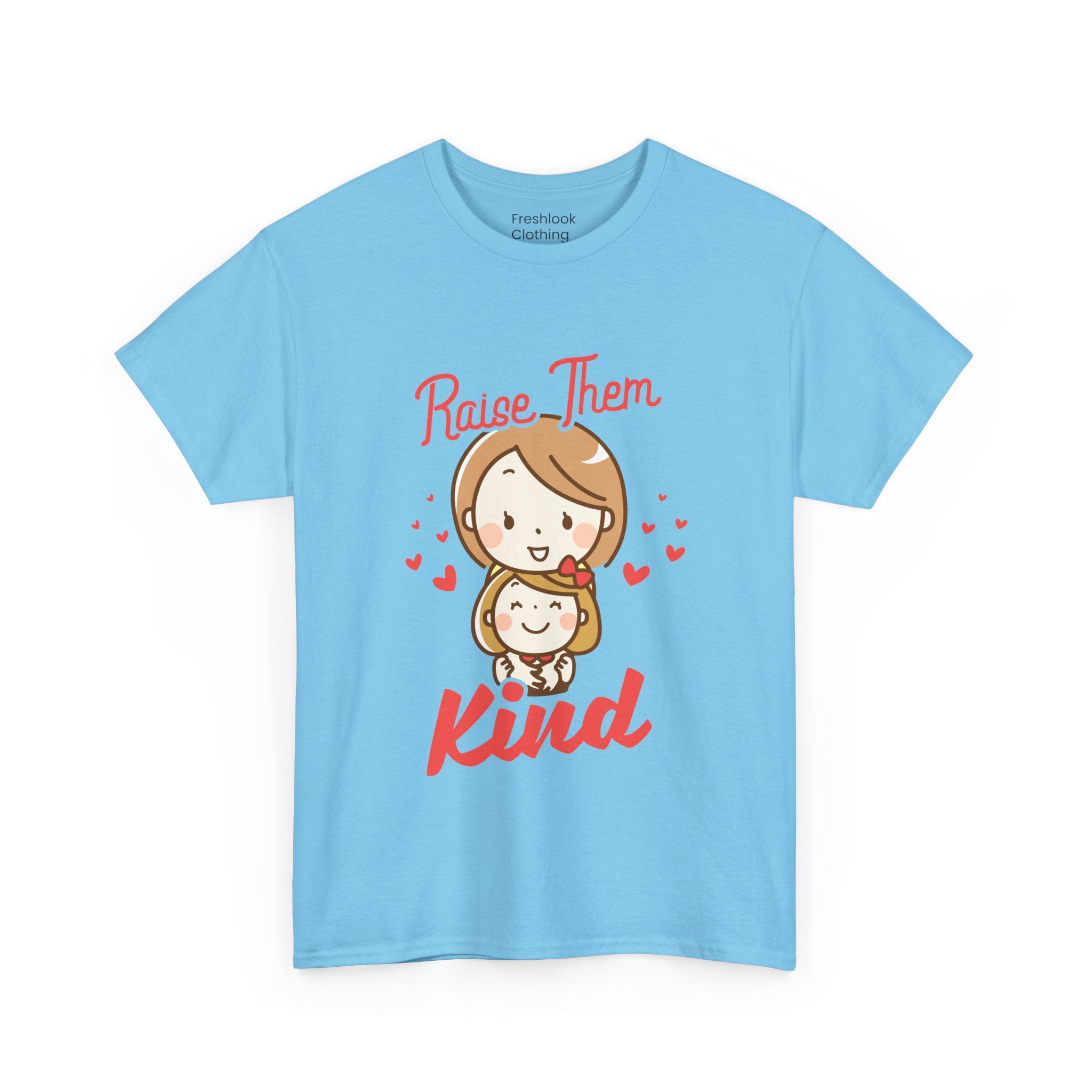 Mom T-Shirt – Raise Them Kind – Sweet Family Love Design