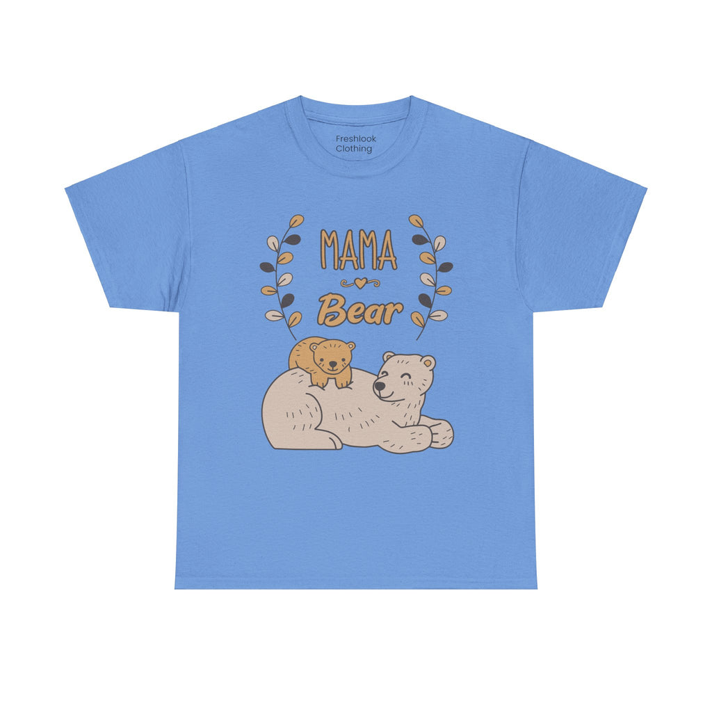 Mom T-Shirt - Mama Bear Design - Cute Bear Family Graphic Tee