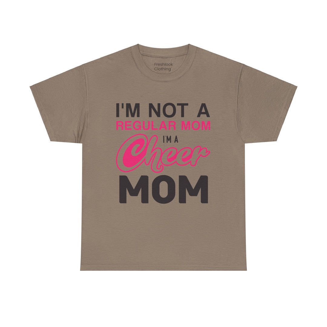 Mom T-Shirt - I'm Not A Regular Mom - Cheer Mom Design for Cheerleading Events