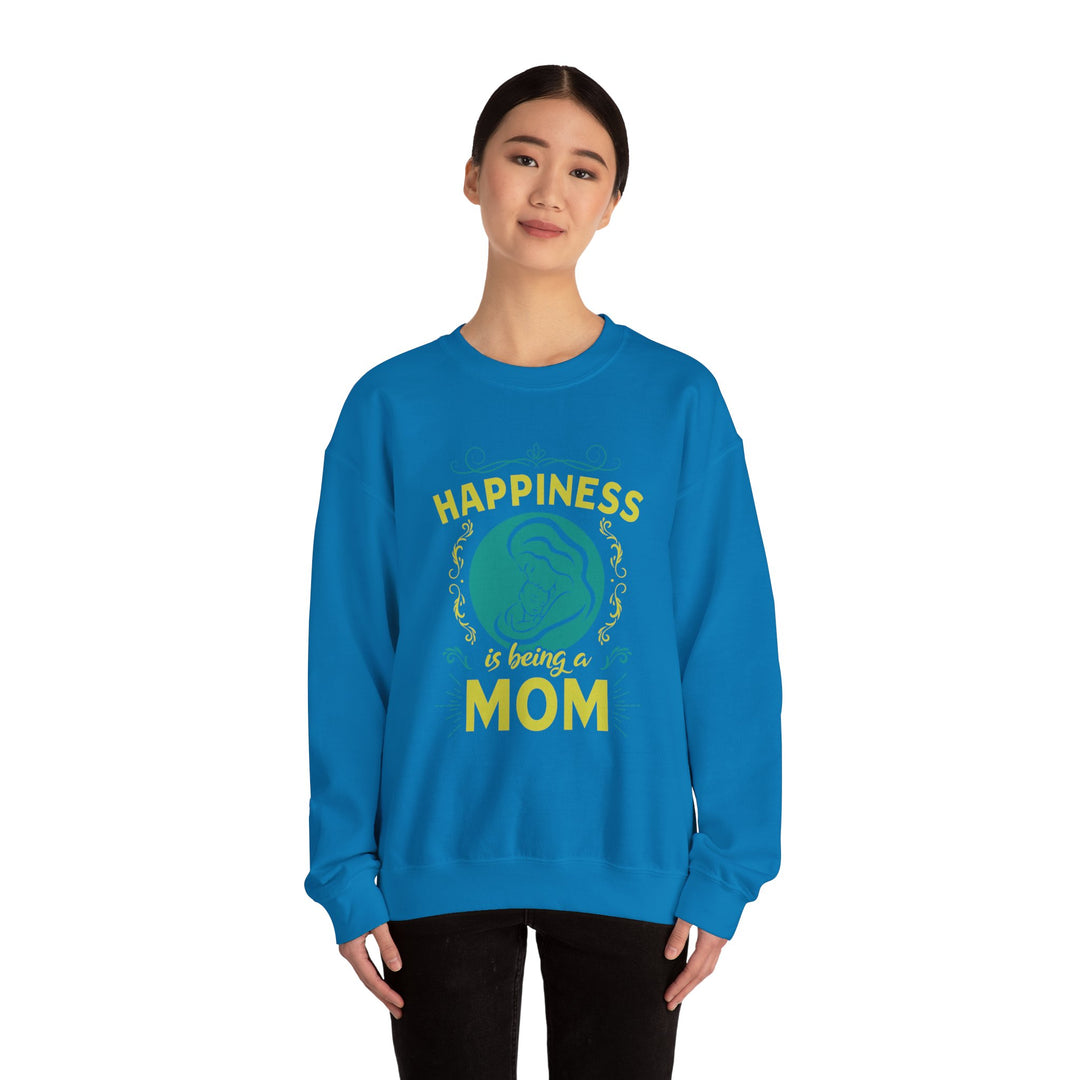 Mom's Sweatshirt  - Happiness is Being a Mom Design