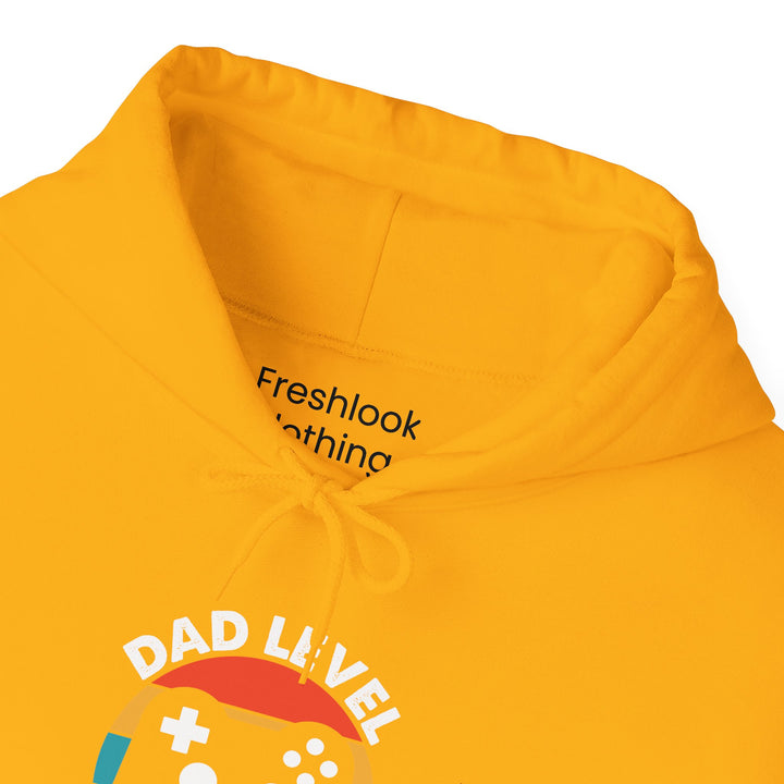 Dad’s Hooded Sweatshirt – Dad Level Unlocked Design