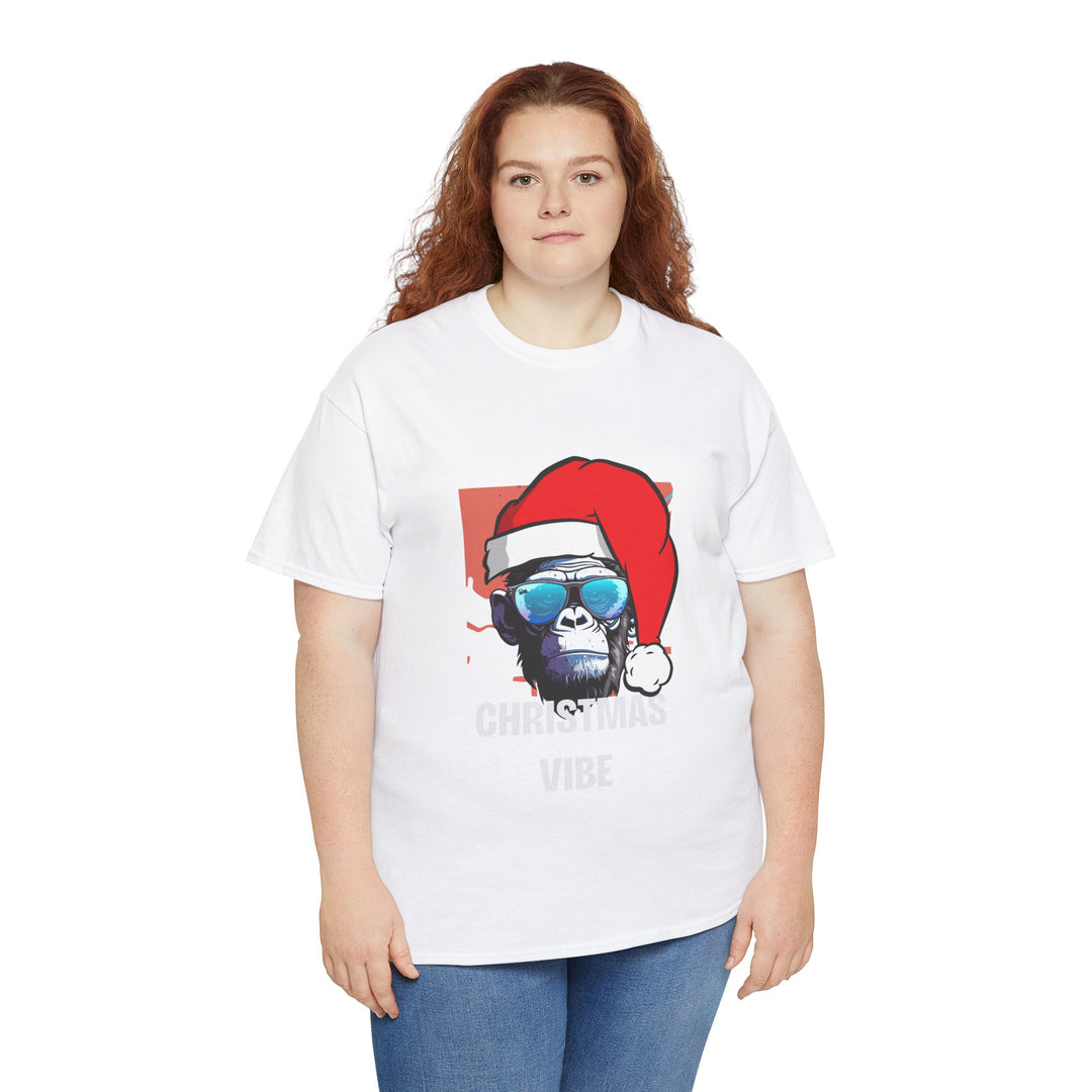 Christmas Vibe Gorilla Unisex Tee, Fun Christmas t-shirt