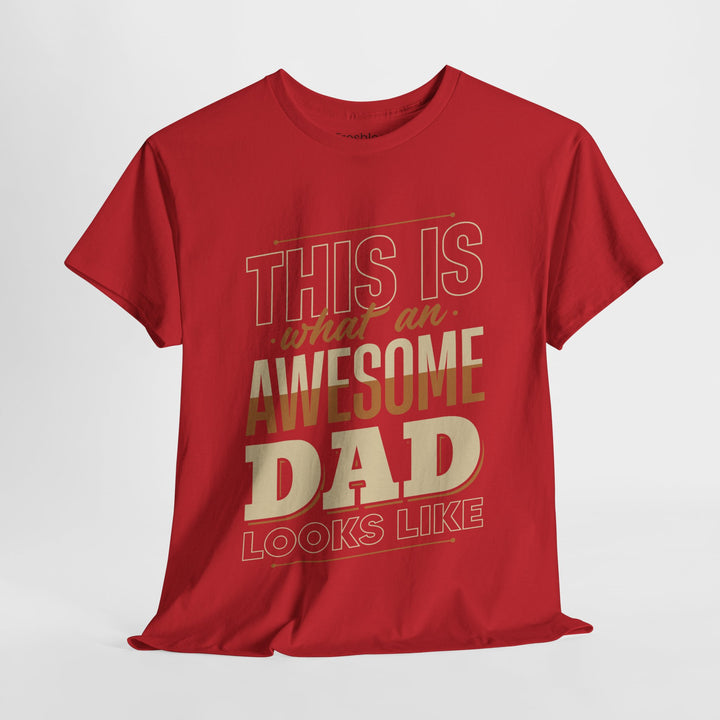 Dad's T-Shirt - This is What an Awesome Dad Looks Like Design