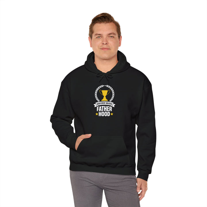 Dad’s Hooded Sweatshirt – Achievement Unlocked Fatherhood Design