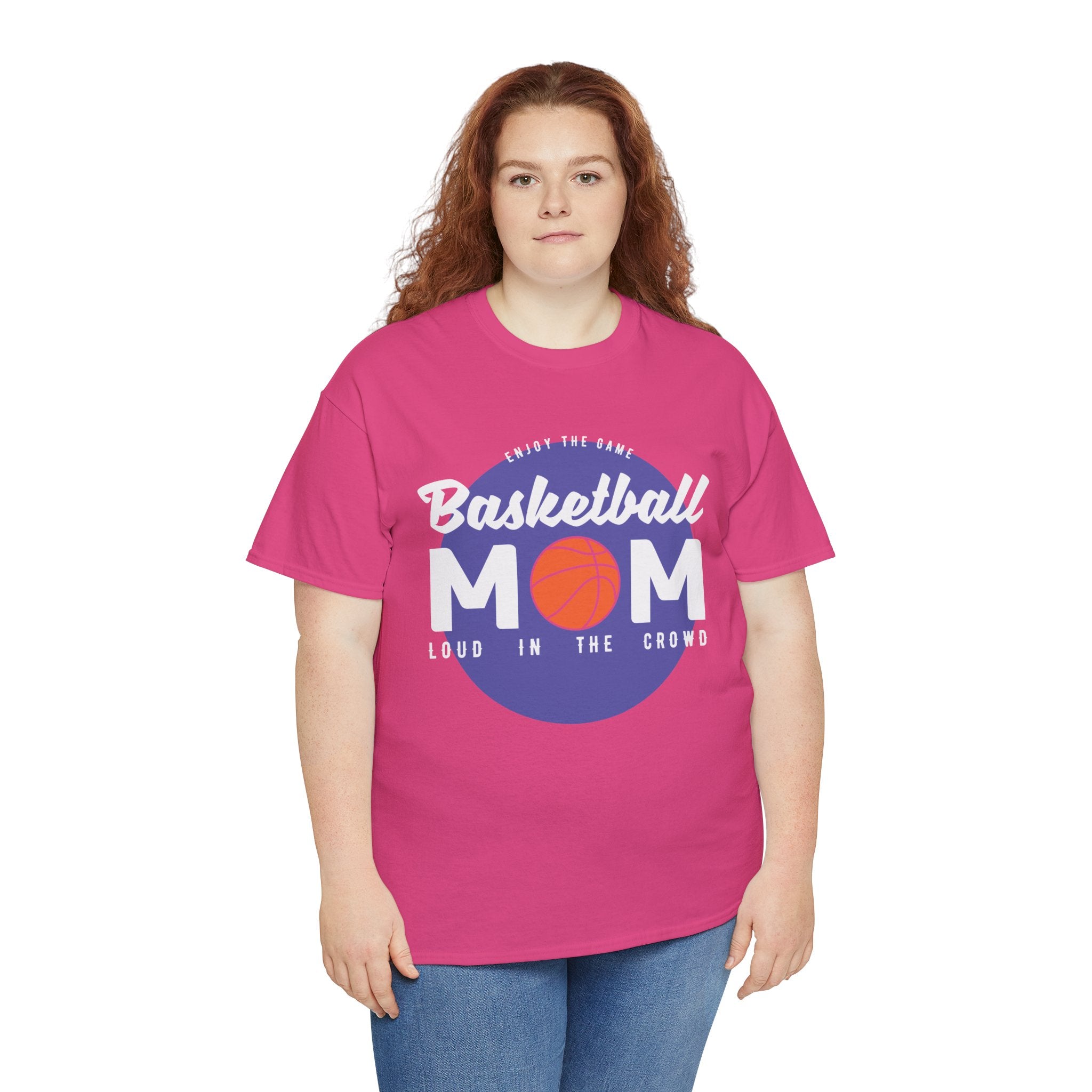 Mom T-Shirt - Basketball Mom Loud in the Crowd Design