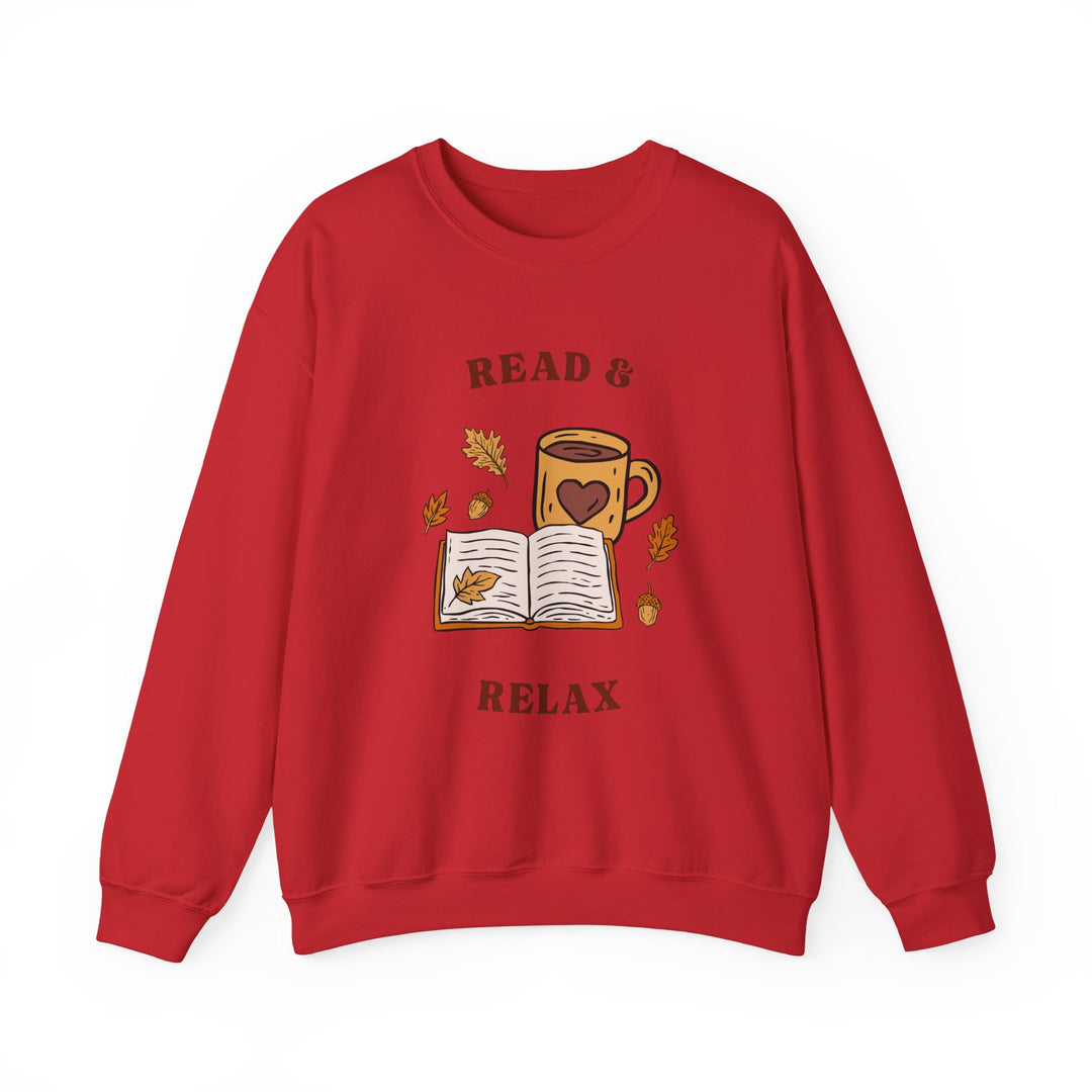 Read & Relax Sweatshirt — Cozy Book Lover Crewneck