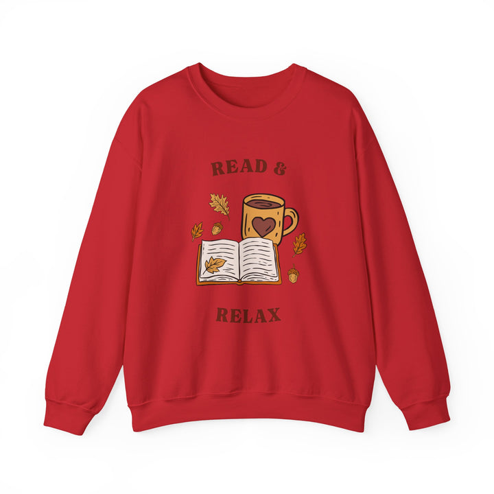 Read & Relax Sweatshirt — Cozy Book Lover Crewneck