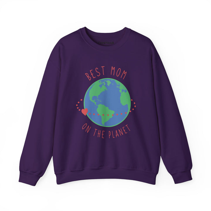 Mom's Sweatshirt - Best Mom on the Planet Design