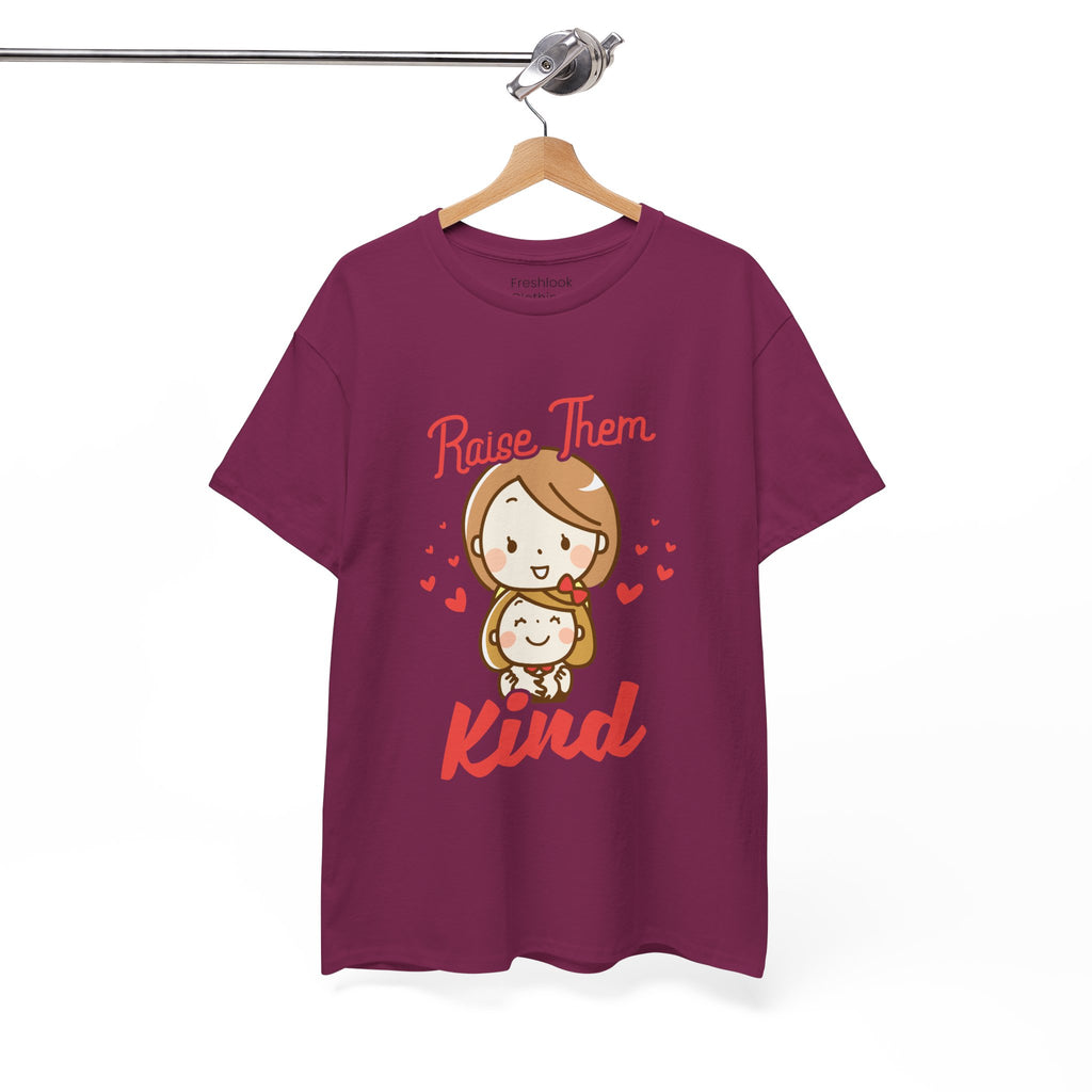 Mom T-Shirt – Raise Them Kind – Sweet Family Love Design