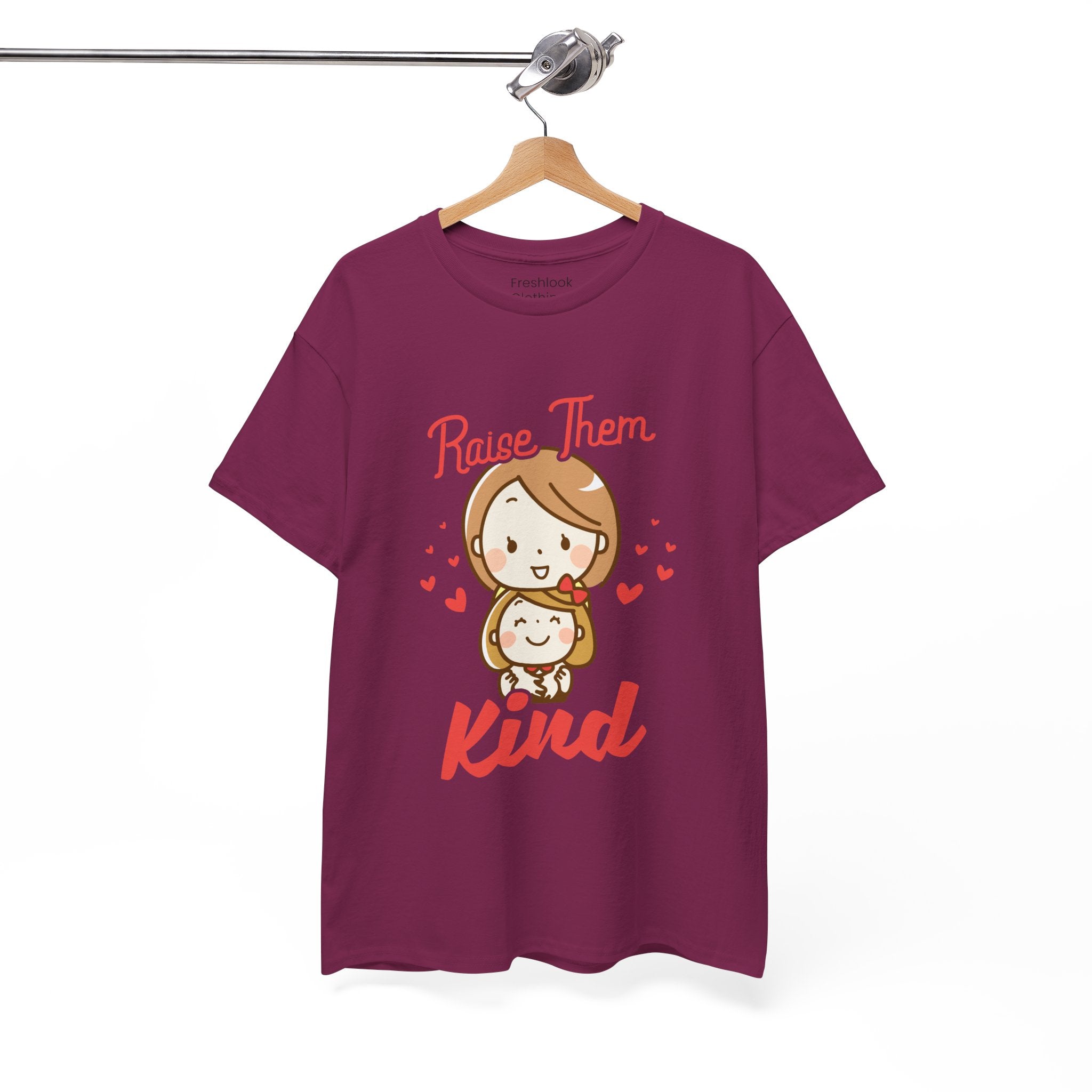 Mom T-Shirt – Raise Them Kind – Sweet Family Love Design