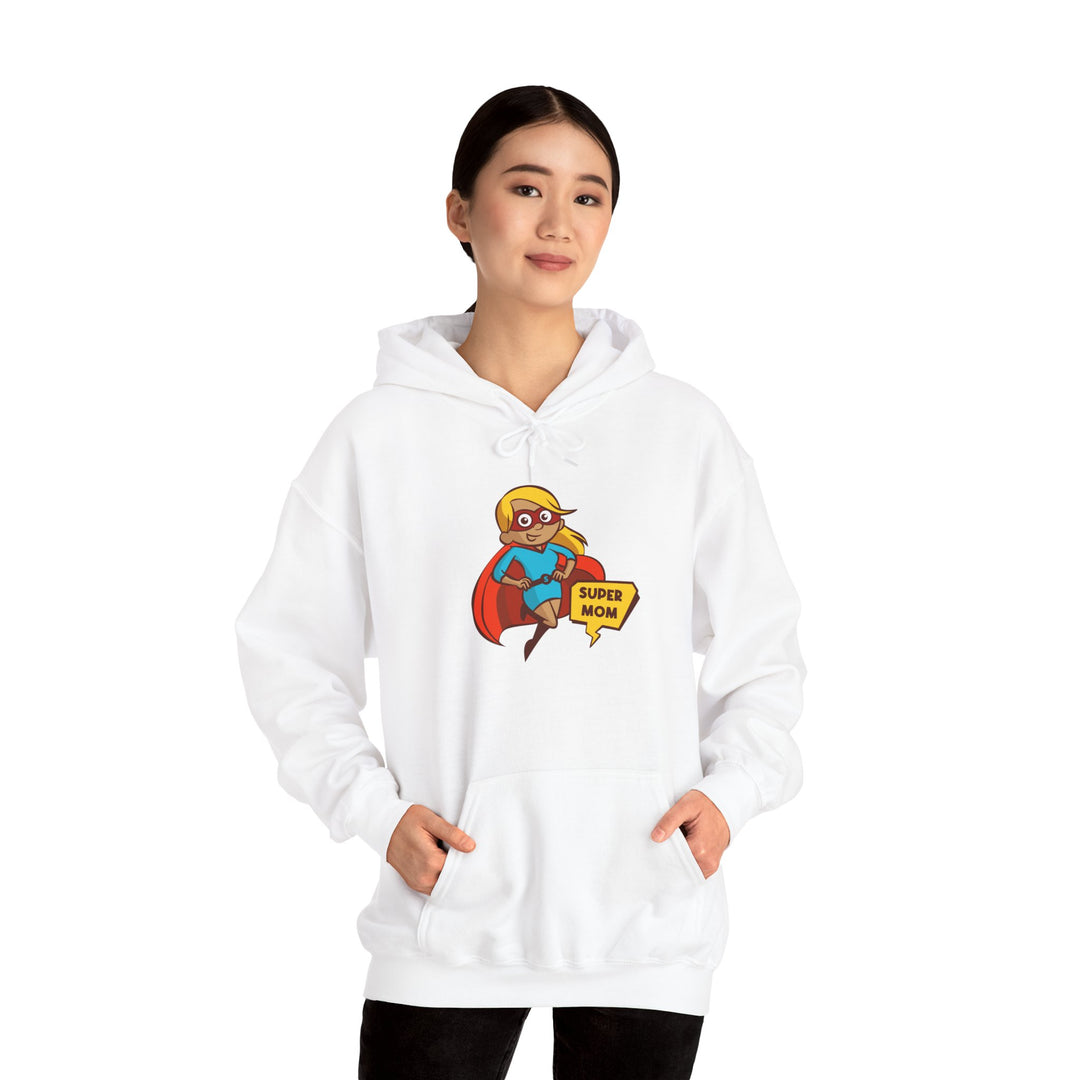 Mom's Unisex Hooded Sweatshirt - Super Mom Design