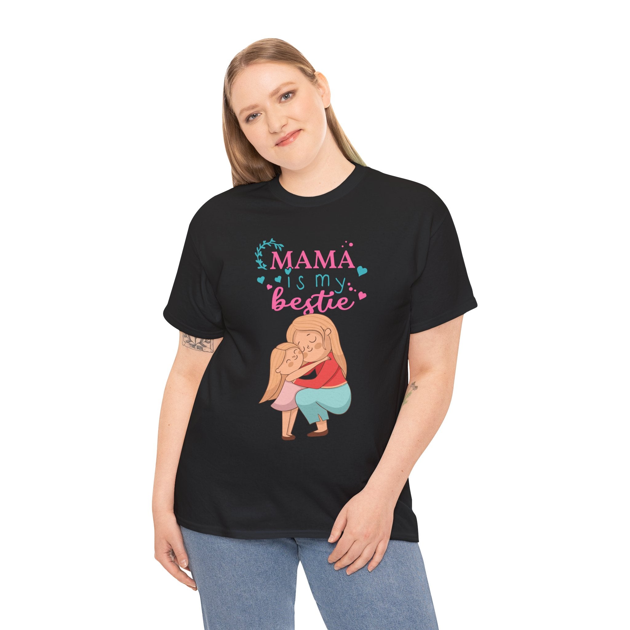 Mom T-Shirt - Mama Is My Bestie Design