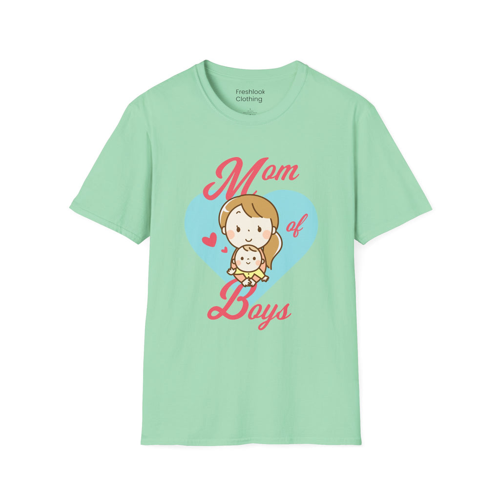 Mom T-Shirt - Mom of Boys Design