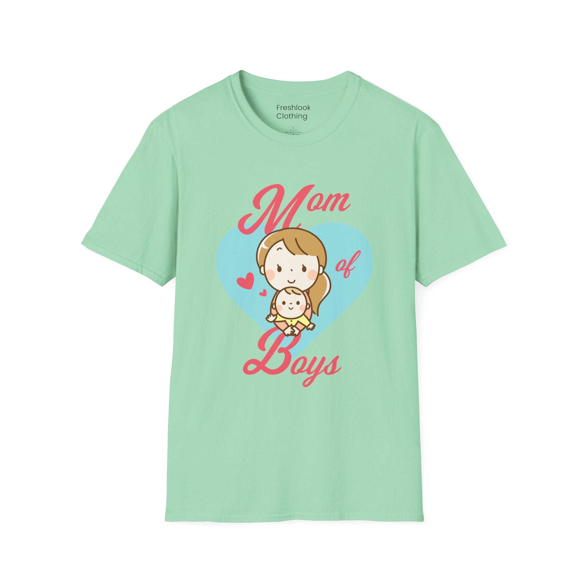 Mom T-Shirt - Mom of Boys Design