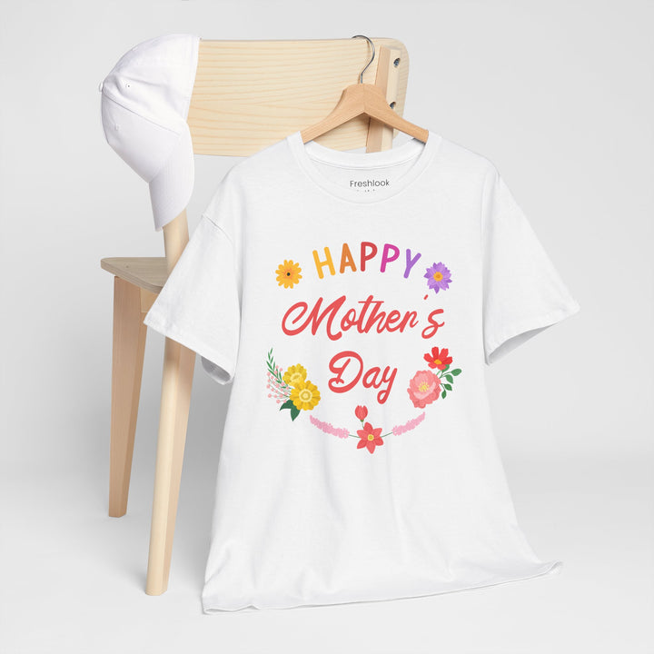 Mom T-Shirt - Happy Mother's Day Floral Design